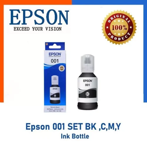 EPSON BLACK INK BOTTLE CARTRIDGE 001 (Y100)