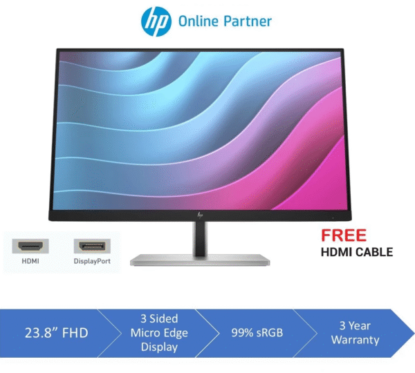 HP E24 G5 23.8 inch FHD Monitor